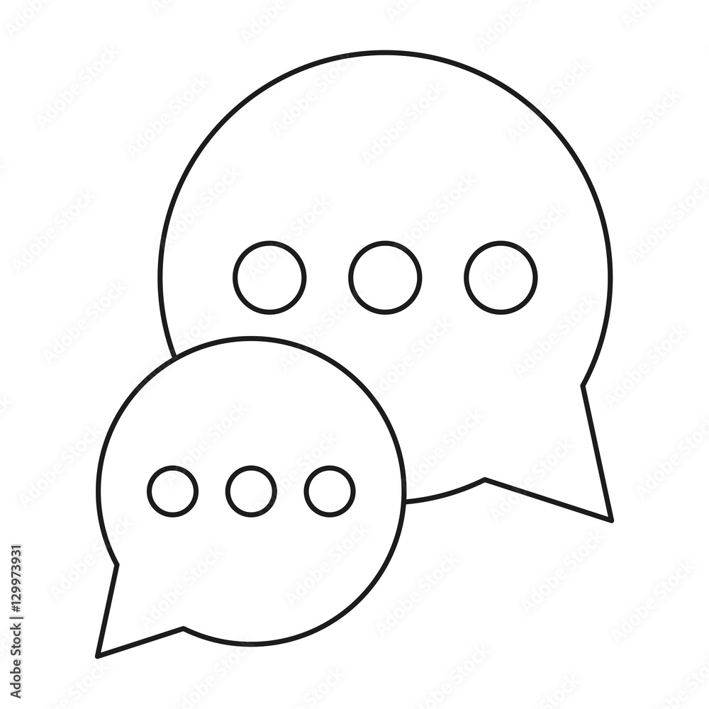 bubble talk dialog chatting social media outline vector illustration eps 10 bubble talk dialog chatting social media outline vector illustration eps 10