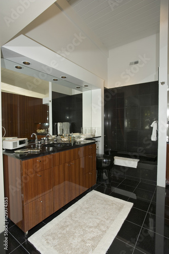 Luxury bathroom in a modern home