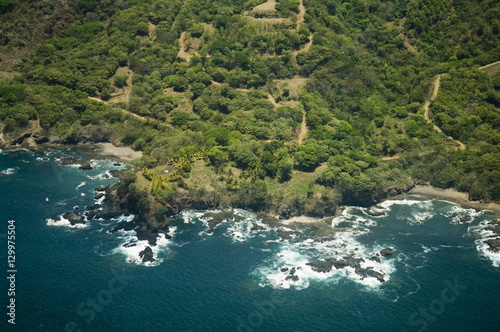North Nicoya Pennisula Coast from air photo
