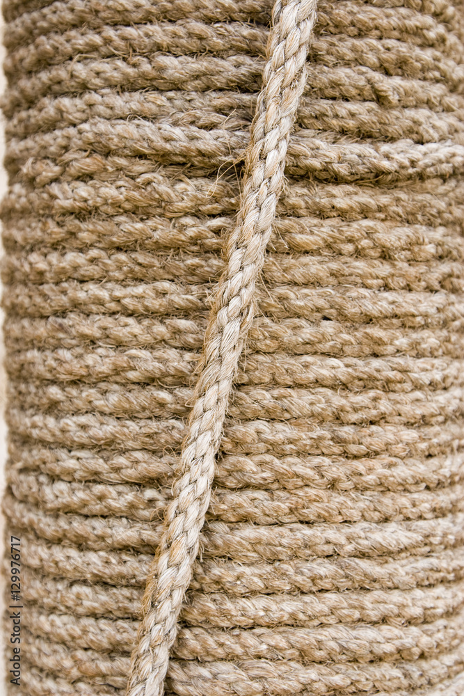 Dubai UAE Detail of rope pillar on display at Heritage Village in Bur Dubai Dubai UAE Detail of rope pillar on display at Heritage Village in Bur Dubai