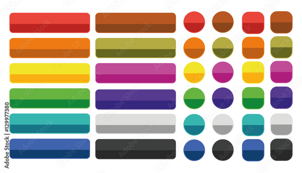 Web Buttons Set Vector Isolated Design Web Buttons Set Vector Isolated Design