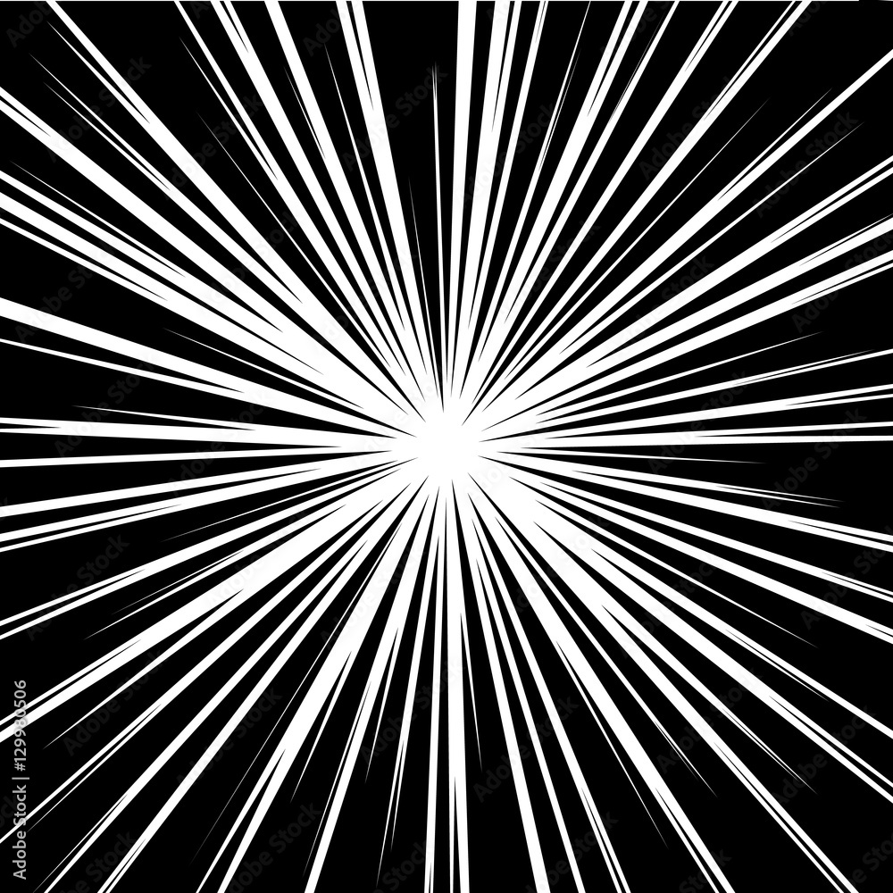 Fototapeta premium Pop art halftone white black background, comics style. Vector Illustration, eps 8. 