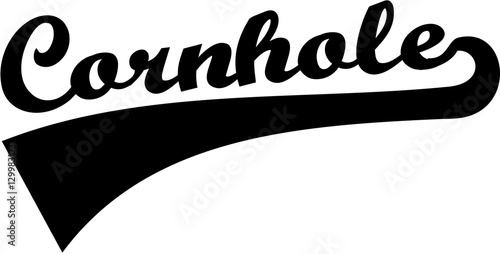 Cornhole retro font