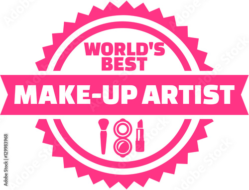 World's best Make up artist button