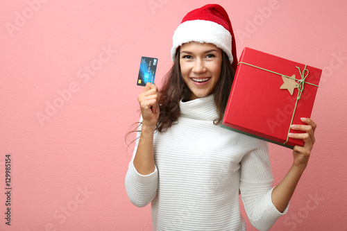 Young woman with credit car...