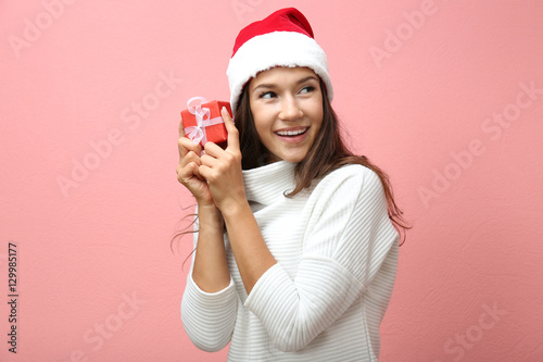 Beautiful happy woman with ...