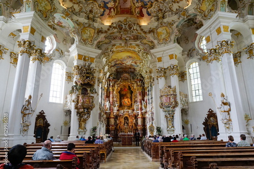 The Weiskirche (White Church), near Fussen, Bavaria, Germany