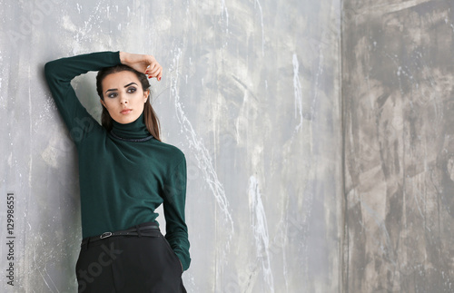 Beautiful woman in fashion ...