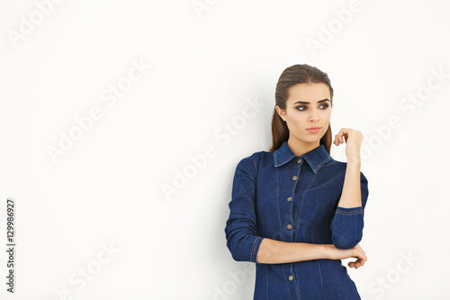 Beautiful woman in fashion ...