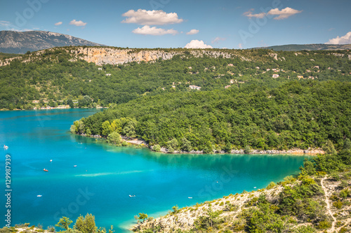 Fototapeta Naklejka Na Ścianę i Meble -  St Croix Lake, Les Gorges du Verdon, Provence, France