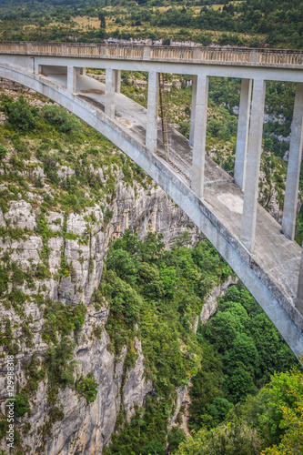The bridge of the Artuby River, Verdon Gorge, France