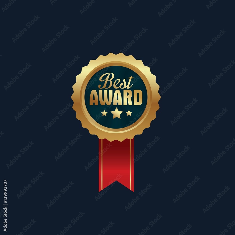 Isolated of gold badges top quality, premium quality and best award. Vector illustration Isolated of gold badges top quality, premium quality and best award. Vector illustration