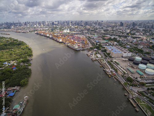 Aerial View of Dockyard © Kittiphat