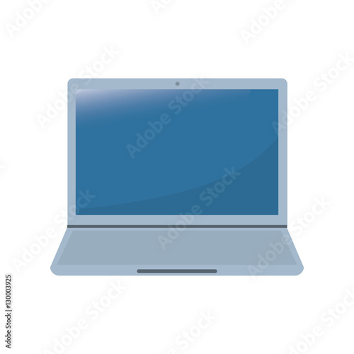 Laptop computer technology icon vector illustration graphic design