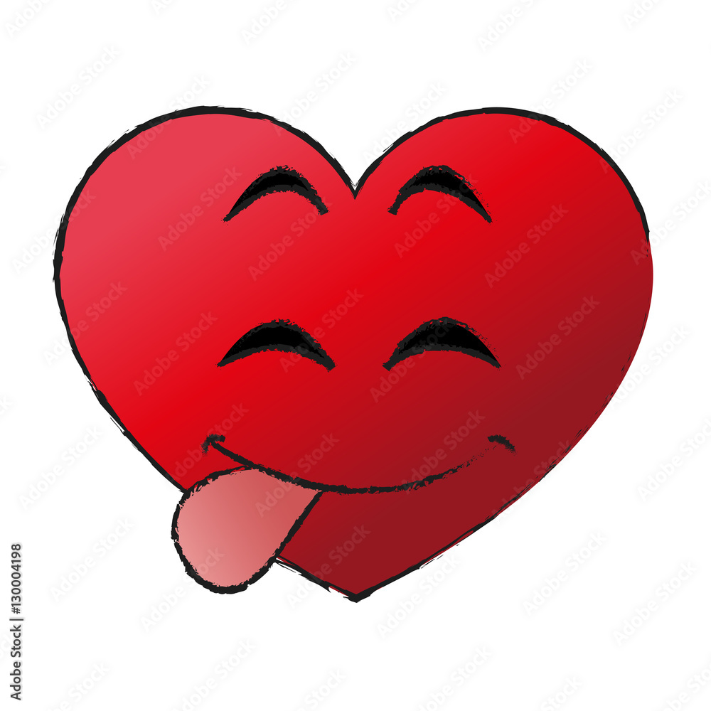 Heart cartoon icon. Love passion and romantic theme. Isolated design. Vector illustration Heart cartoon icon. Love passion and romantic theme. Isolated design. Vector illustration