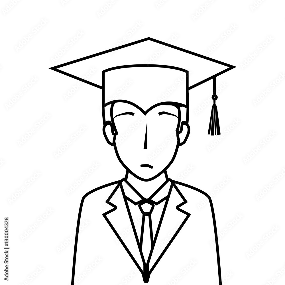 student graduation uniform icon vector illustration design student graduation uniform icon vector illustration design