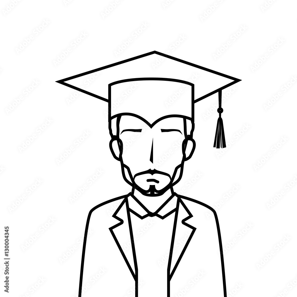 student graduation uniform icon vector illustration design student graduation uniform icon vector illustration design