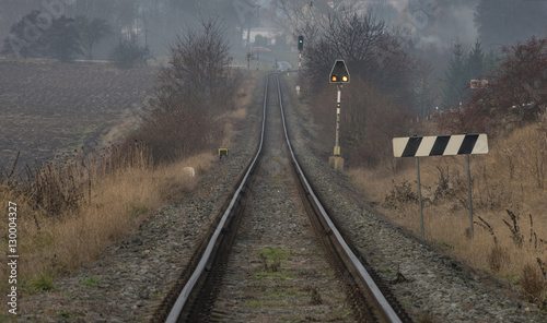 Railway track near village Zalany