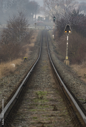 Railway track near village Zalany