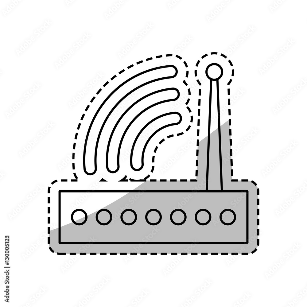 Wifi internet router icon vector illustration graphic design Wifi internet router icon vector illustration graphic design