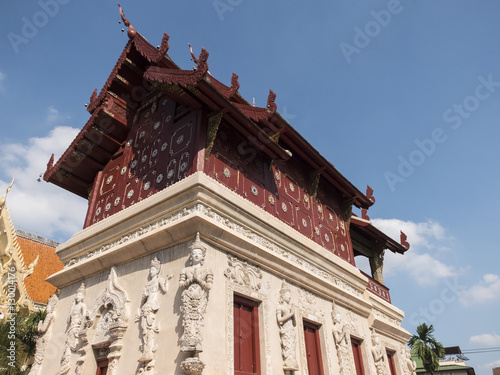 Historical chape in templel in Chiangmai called 