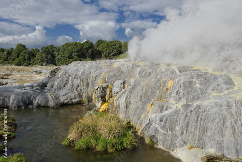 Pohutu Geyser, Te Puia, Rotorua, North Island, New Zealand photo