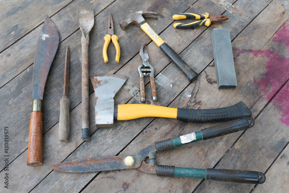 Tools and accessories in the garden