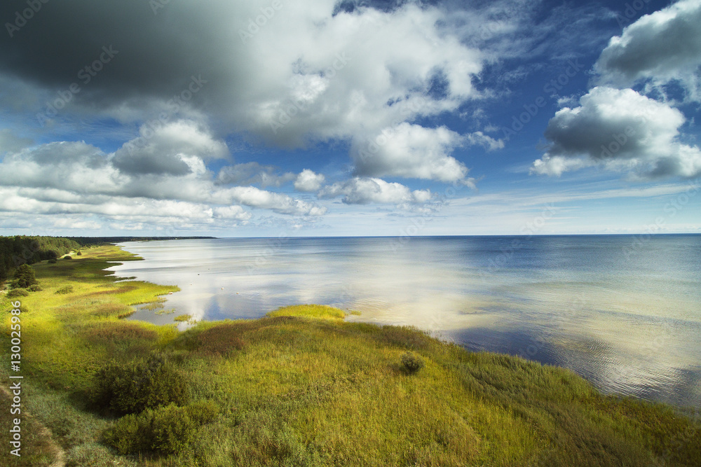 Gulf of Riga coast, Baltic sea .