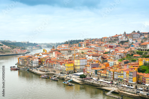 PORTO, PORTUGAL - February 23, 2016. Street view of old town Por
