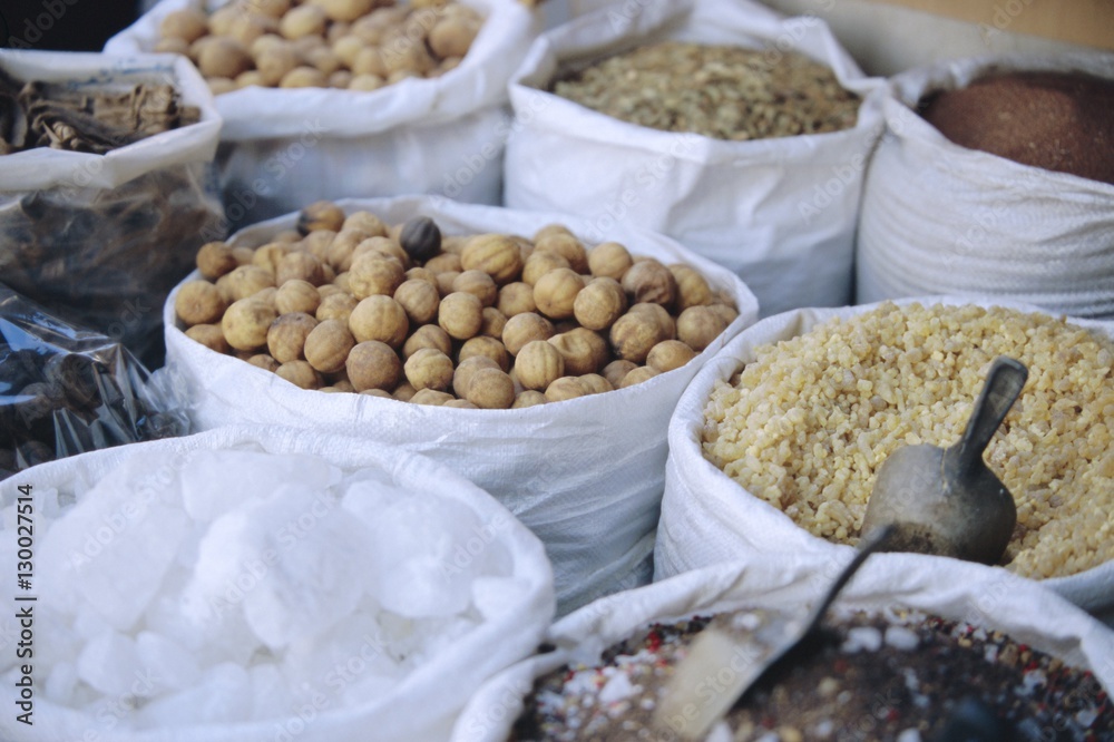 Nuts and spices, Dubai Stock Photo Adobe Stock