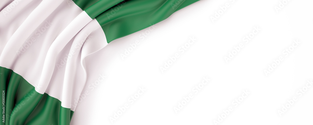 Naklejka premium Flag of Nigeria