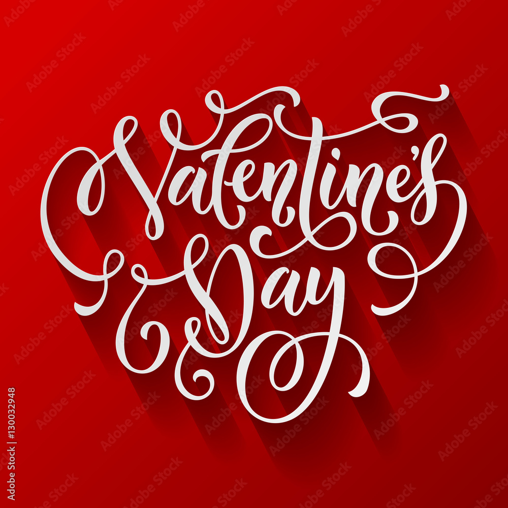 Valentine Day text calligraphy mongram vector greeting card Valentine Day text calligraphy mongram vector greeting card