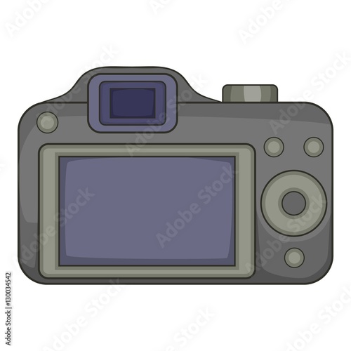 Photocamera icon. Cartoon illustration of photocamera vector icon for web