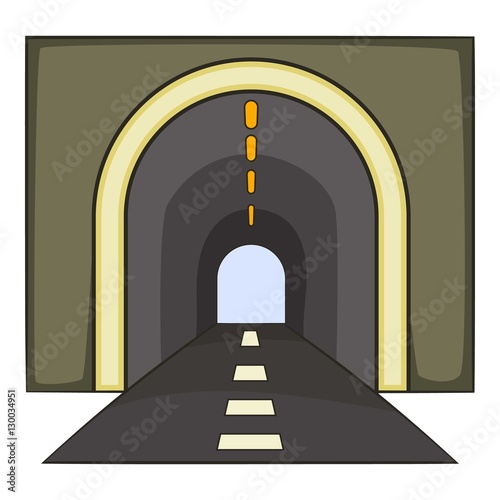 Tunnel icon. Cartoon illustration of tunnel vector icon for web