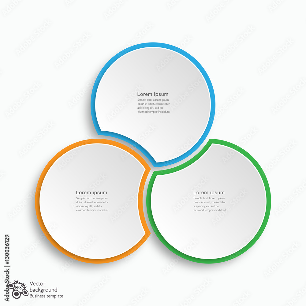 Business Chart Design 3-Step #Vector Graphic Business Chart Design 3-Step #Vector Graphic