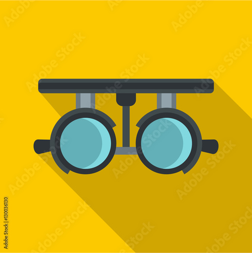 Medical autorefractometer icon. Flat illustration of medical autorefractometer vector icon for web