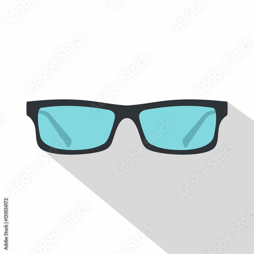 Glasses icon. Flat illustration of glasses vector icon for web