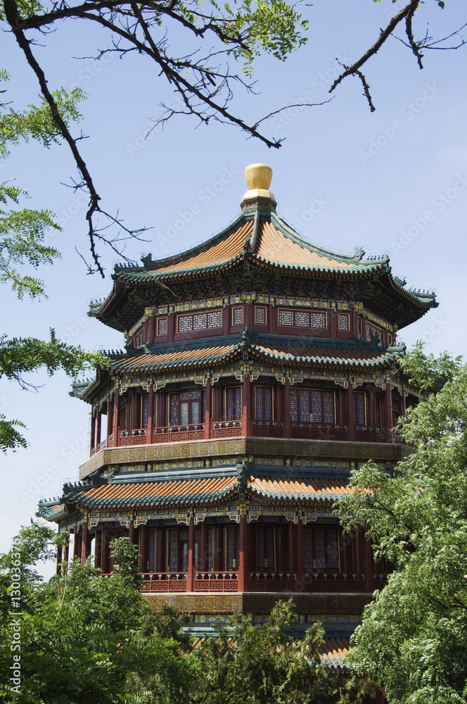 Tower of Buddhist Incense on Longevity Hill, Yihe Yuan (The Summer Palace), Beijing, China Tower of Buddhist Incense on Longevity Hill, Yihe Yuan (The Summer Palace), Beijing, China