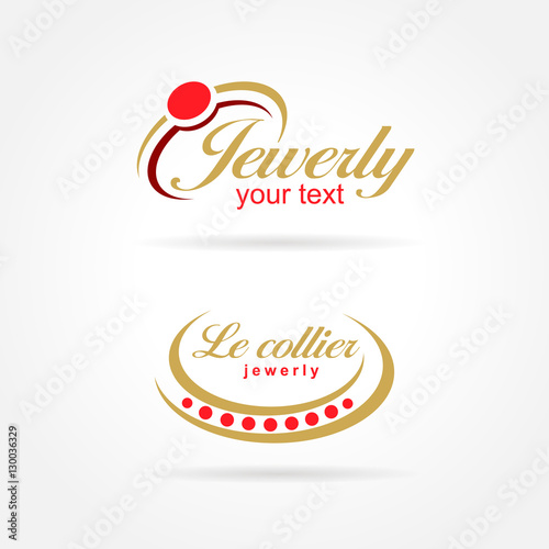 jewelry logo set