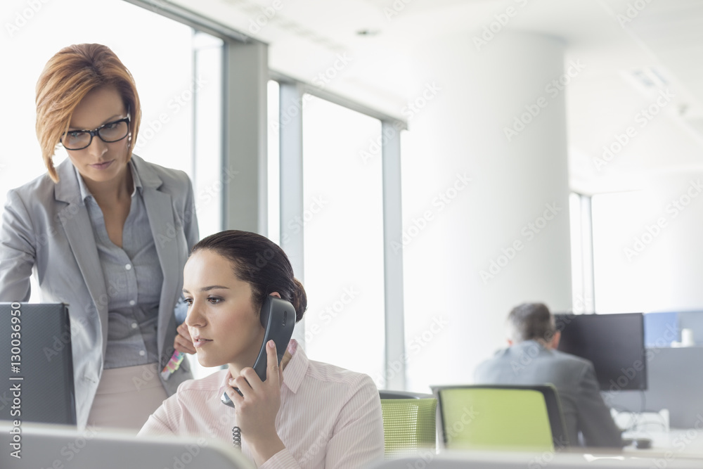 Young businesswomen working in office Young businesswomen working in office