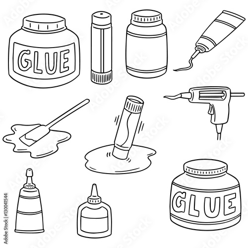 vector set of glue