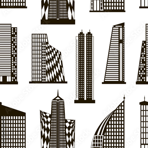 Skyscrapers set pattern