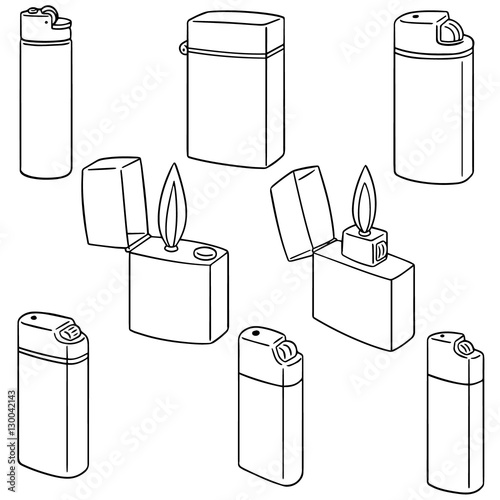 vector set of lighter