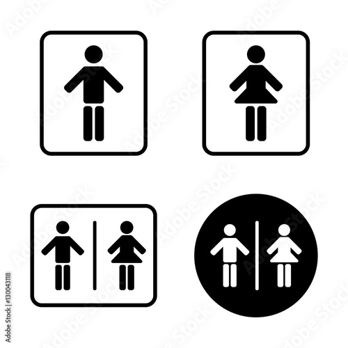 man and woman toilet sign icons,vector Illustration EPS10