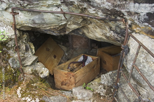 Cave mummies with unique mummification process including internal organs, Kabayan Town, The Cordillera Mountains, Benguet Province, Luzon, Philippines