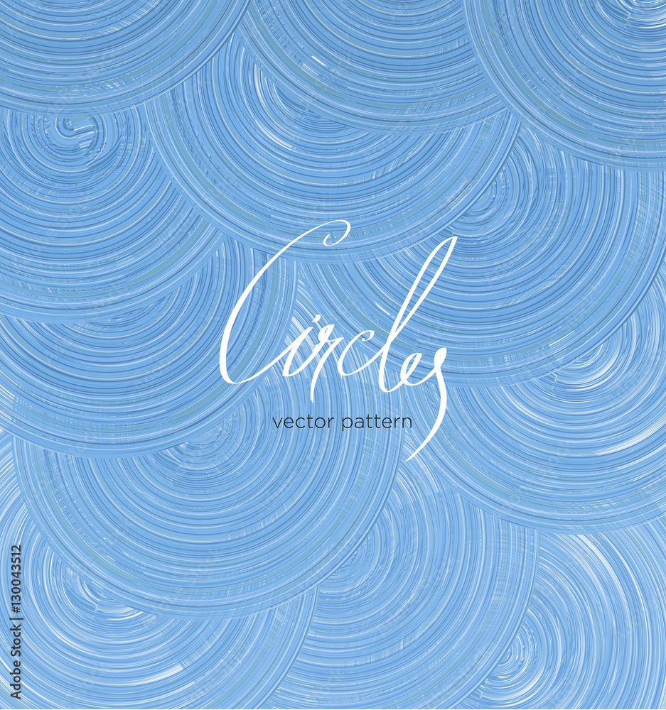Pattern circles lettering - vector background