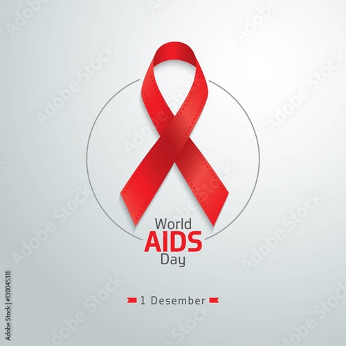 World Aids Day. Aids Awareness. 1st December World Aids Day. Vector illustration