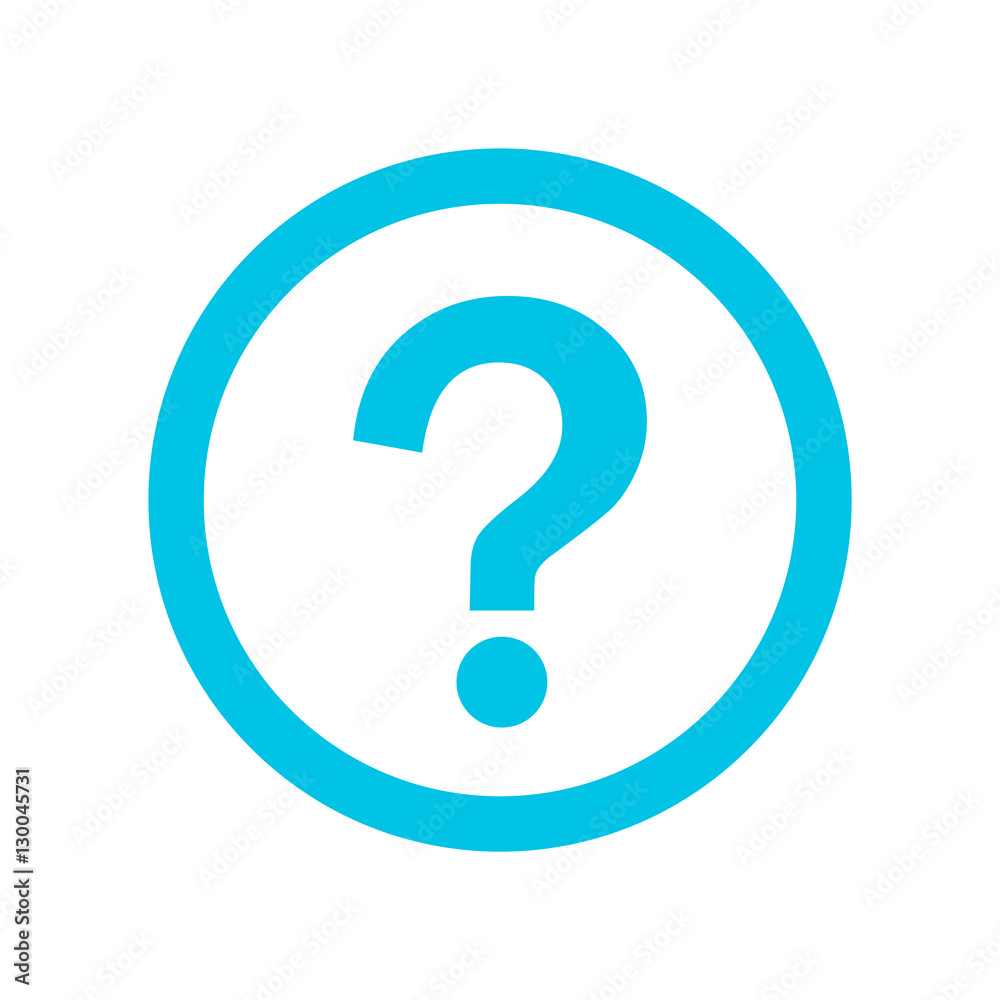 Question mark icon outline vector Question mark icon outline vector