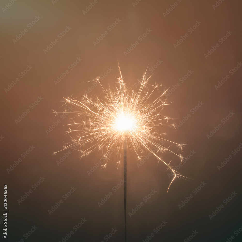 Obraz premium Party sparkler little fireworks . Use for Christmas or New year