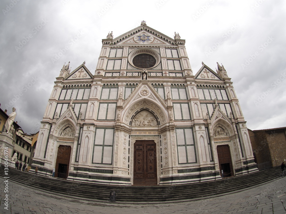 Holy Cross basilica facade, florence